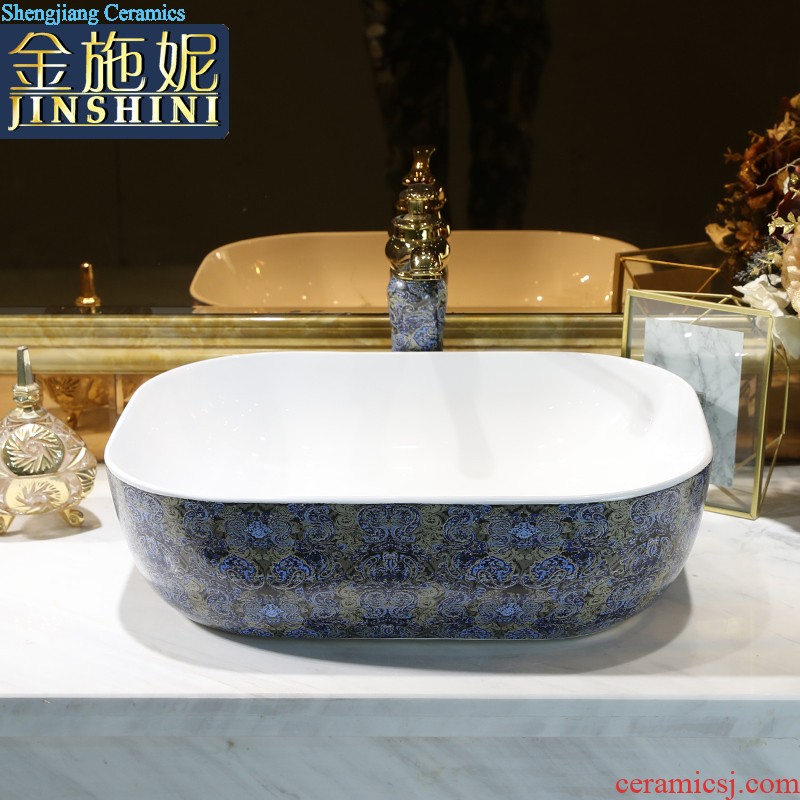 Basin fangyuan form European art ceramics on the basin that wash a face to wash your hands toilet lavatory sink contracted household