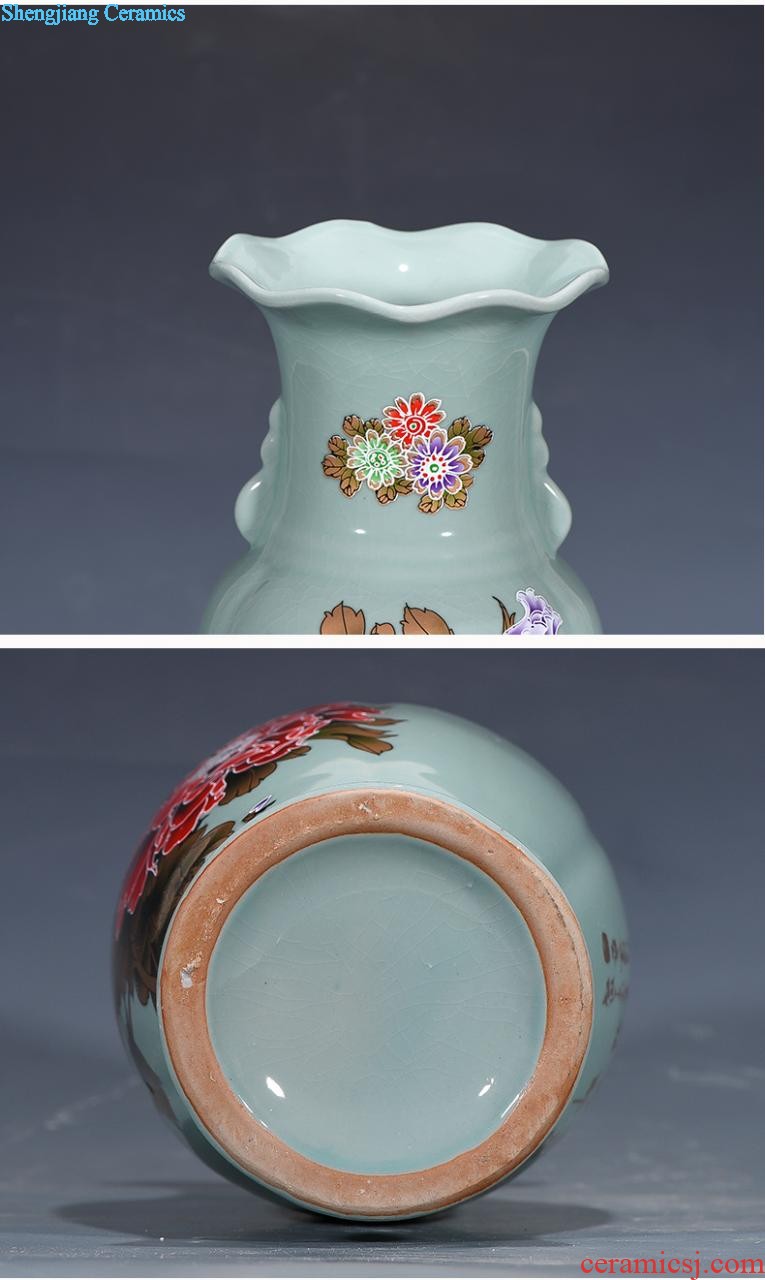 Jingdezhen ceramics manual relief maitreya sculpture porcelain home furnishing articles hc - d25 sitting room hotel decoration