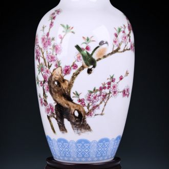 Jingdezhen porcelain vase of dry flower large lrene on figure of new Chinese style household living room decoration