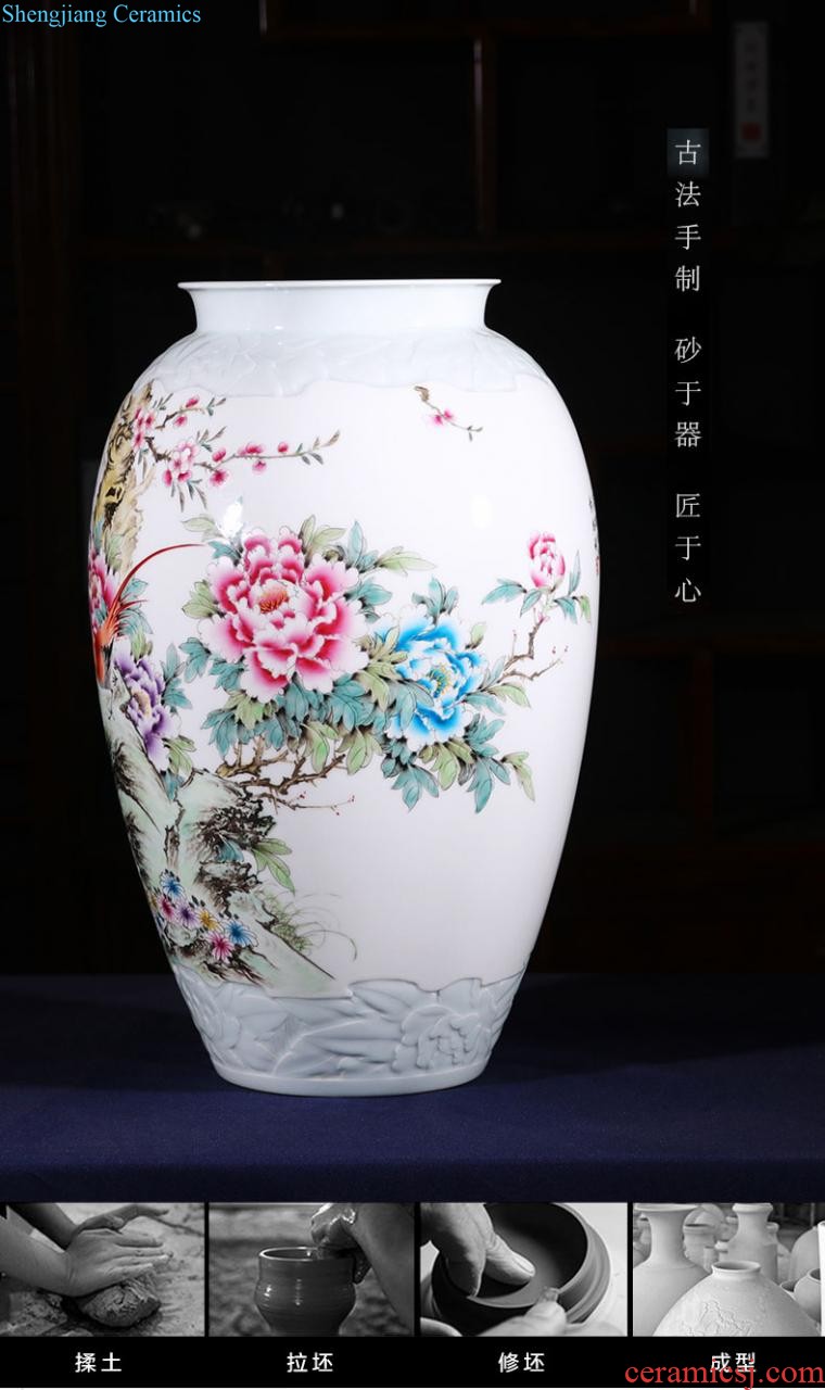 Jingdezhen ceramics Hand painted blue and white porcelain bowl Classic blue and white fruit Creative snacks compote home act the role ofing