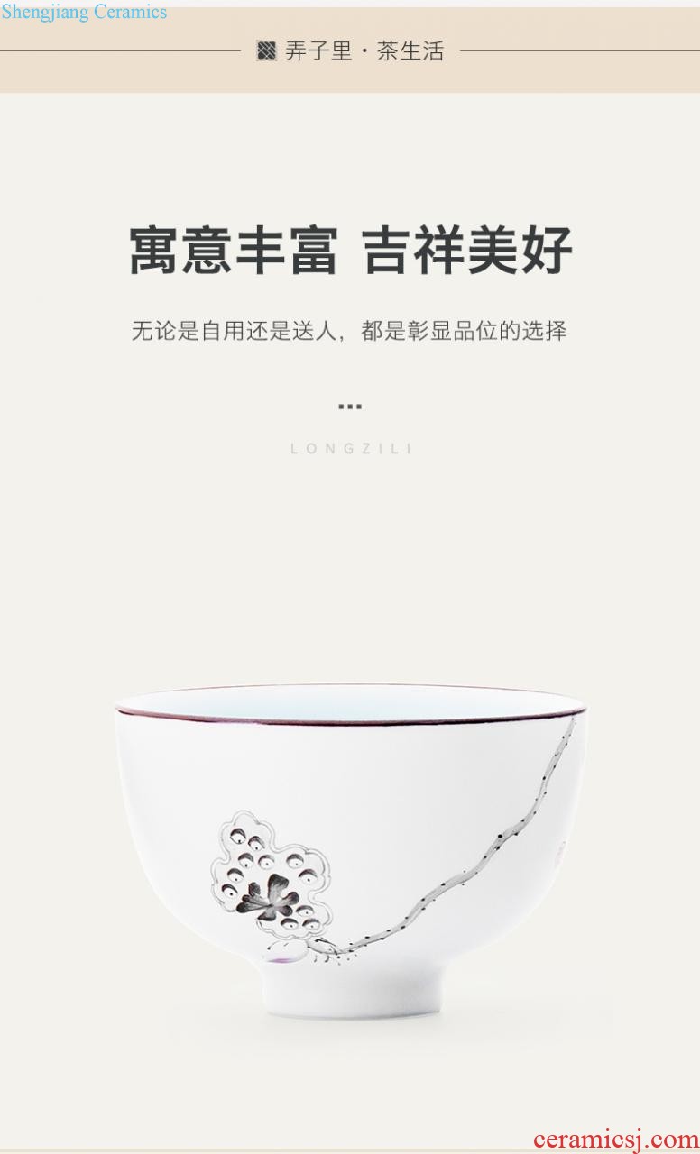 Ceramic fair mug chick points of tea Jingdezhen kung fu tea accessories household fair cup of large capacity well cup