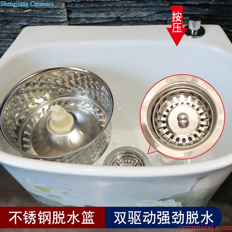 The stage basin circular jingdezhen ceramic lavabo household art modern European toilet lavatory basin