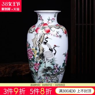 Jingdezhen ceramics furnishing articles hand-painted the icing on the cake lucky bamboo vase flower arranging desktop sitting room adornment ornament