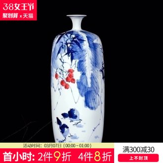 Jingdezhen porcelain vases, flower arrangement sitting room adornment furnishing articles More longevity of TV ark of Chinese style household decoration