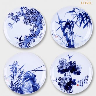 Jingdezhen ceramics Lrene hand-painted hang dish decorative plates Contemporary household fashion crafts are sitting room