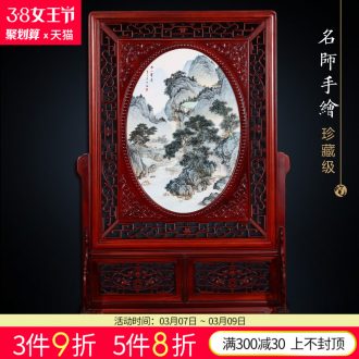 Sabingga sukdun dergici jimbi jingdezhen ceramics ceramic hang dish sit auspicious decoration plate of Chinese style living room furnishing articles business gifts