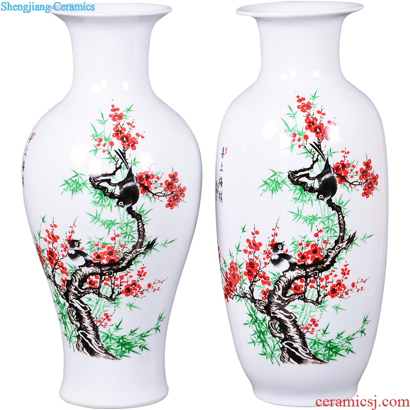 Jingdezhen ceramics hand-painted scenery of blue and white porcelain vase archaize sitting room ark adornment of Chinese style household furnishing articles