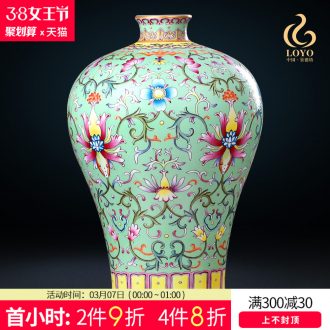 Jingdezhen ceramics vases, flower arranging large hand-painted pastel wealth chun Chinese style household act the role ofing is tasted crafts