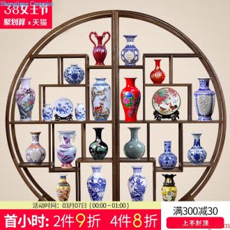 Jingdezhen ceramics vase furnishing articles imitation of yuan blue and white guiguzi down jar flower arrangement table sitting room adornment