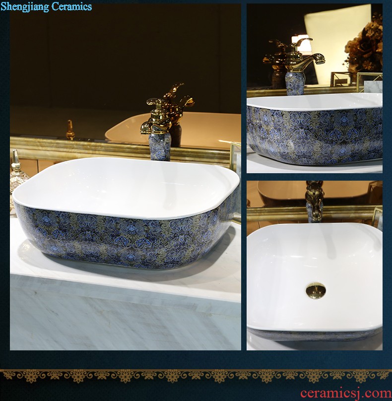 Basin fangyuan form European art ceramics on the basin that wash a face to wash your hands toilet lavatory sink contracted household