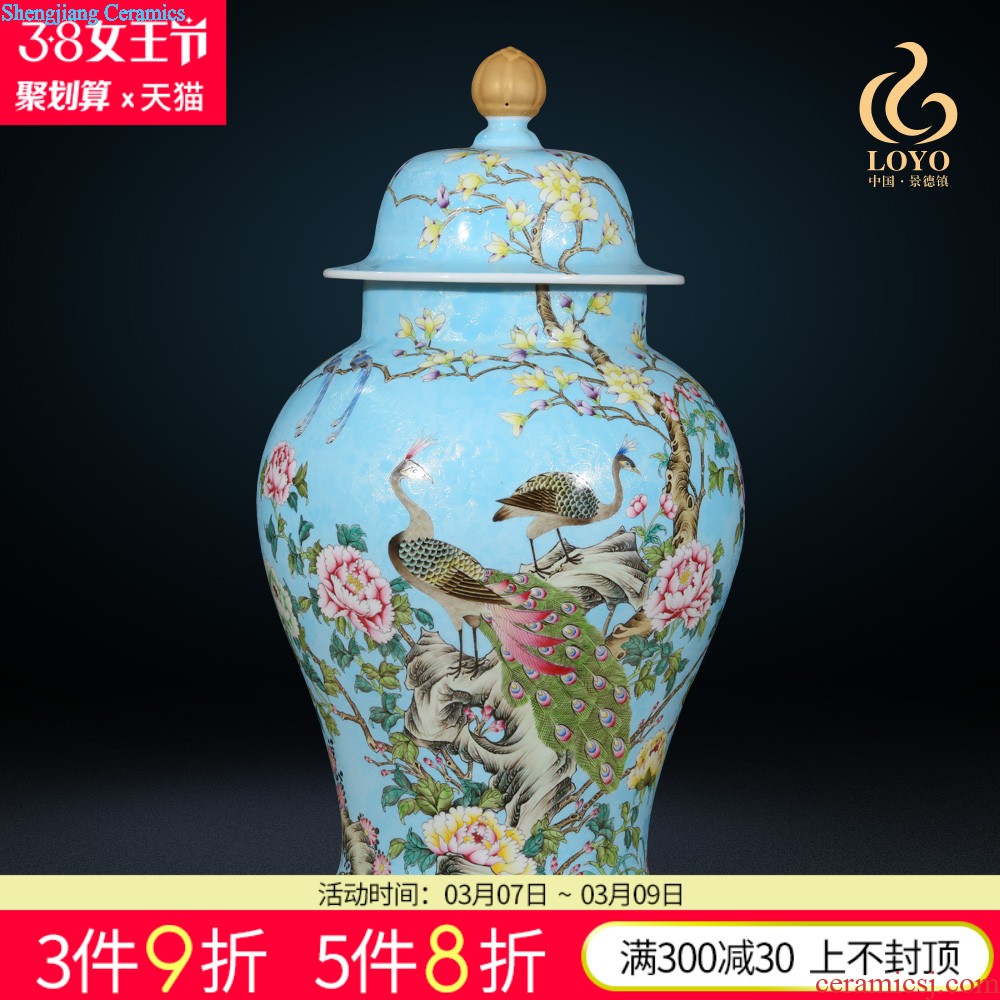 Jingdezhen ceramics hand-painted pastel still life of zen with Chinese style household adornment sitting room place of Buddhism