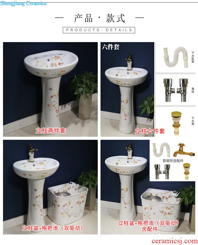 Gold cellnique Siamese toilet implement mute odor-proof wei yu household ceramic water saving toilet implement