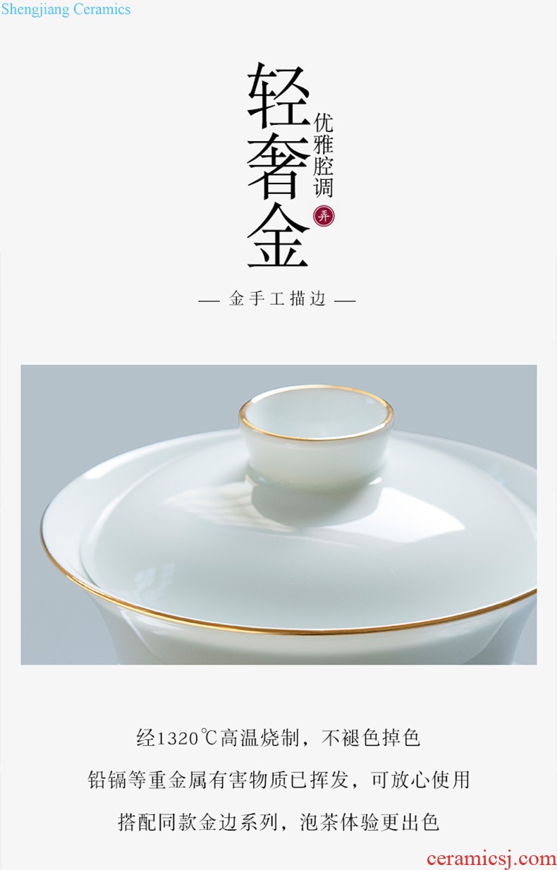 With cover filter landscape jingdezhen ceramic cup China cups personal creative package mail office cup mug cup