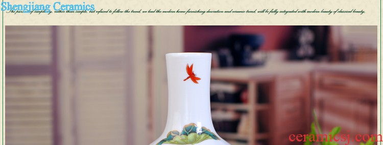 Modern fashion 163 jingdezhen ceramics thin foetus porcelain vase thin foetus bottle "chrysanthemum patterns" gift box packaging