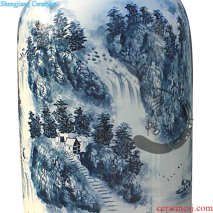 Sz - 005 jingdezhen ceramics of large vases, hand-painted peony flowers very beautiful sitting room adornment is placed