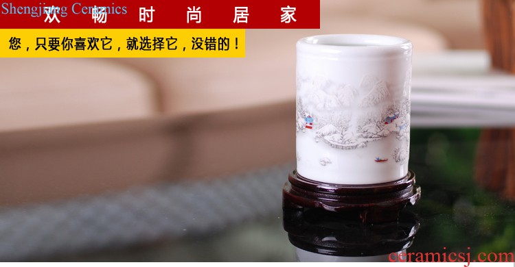 Jingdezhen ceramics China red large vases, flower arrangement home sitting room new adornment large-sized furnishing articles