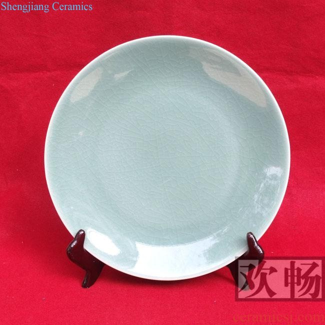 PLATE - 049 Jingdezhen ceramic hand-painted decorative plate pastel plate hang dish Picturesque scenery