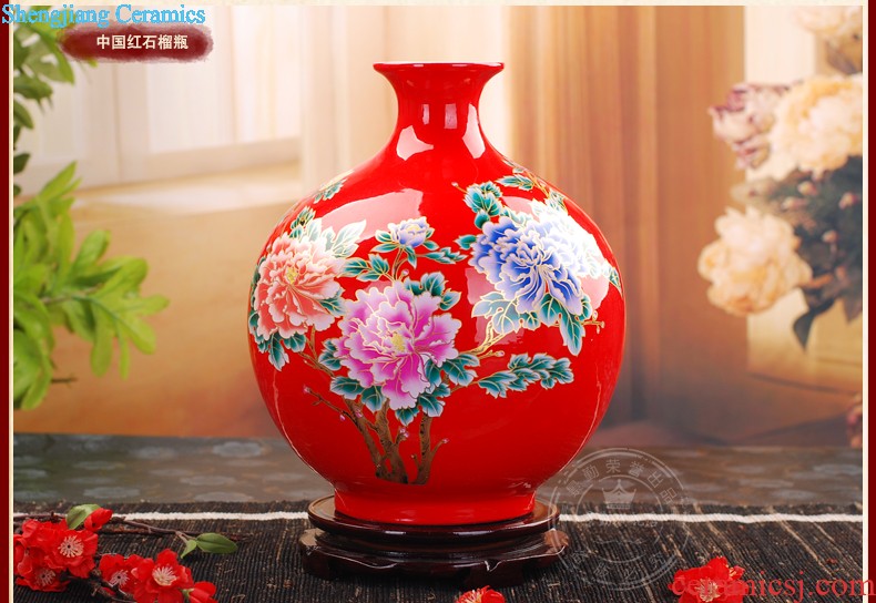 Sitting room 317 jingdezhen ceramic glaze color yellow vase classical decorative home furnishing articles Art crafts