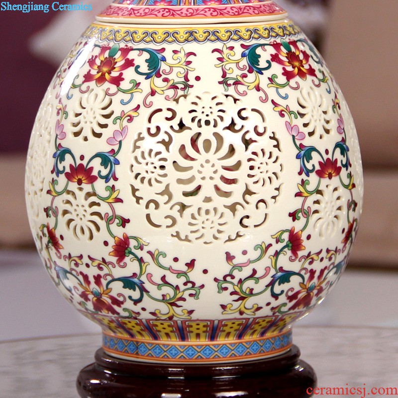 Blue and white porcelain vases, flower arrangement sitting room 477 jingdezhen ceramics Chinese hand-painted antique porcelain home decoration