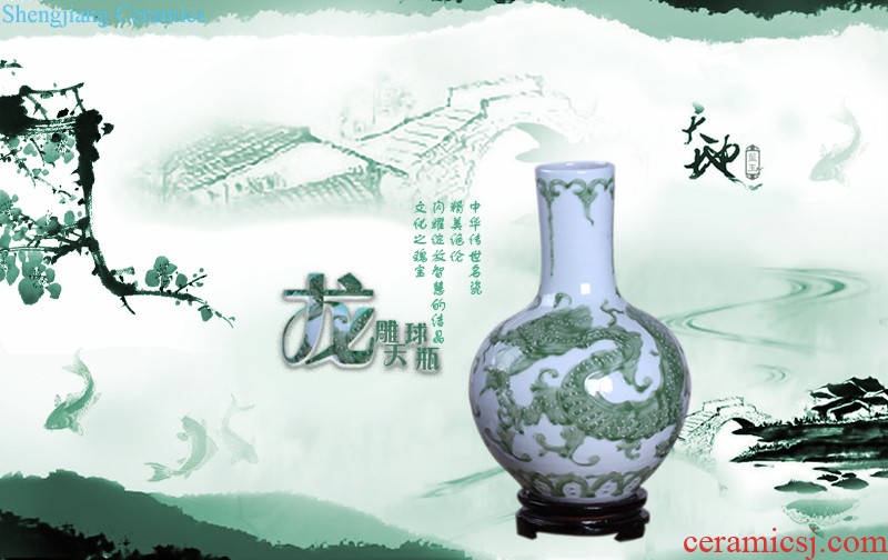 Jingdezhen ceramics new Chinese vase furnishing articles dried flower arranging flowers sitting room home TV ark soft adornment is placed