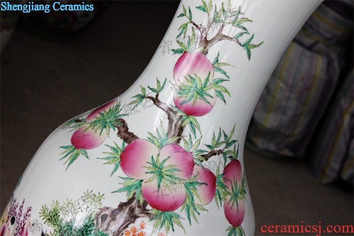 Sf22 jingdezhen ceramics all hand painting of large vase very beautiful Chinese sitting room adornment is placed