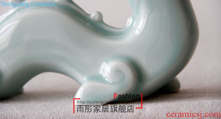 Jingdezhen ceramic vase landing Sitting room of contemporary and contracted household TV ark show porch is decorated furnishing articles