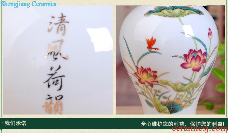 Modern fashion 163 jingdezhen ceramics thin foetus porcelain vase thin foetus bottle "chrysanthemum patterns" gift box packaging