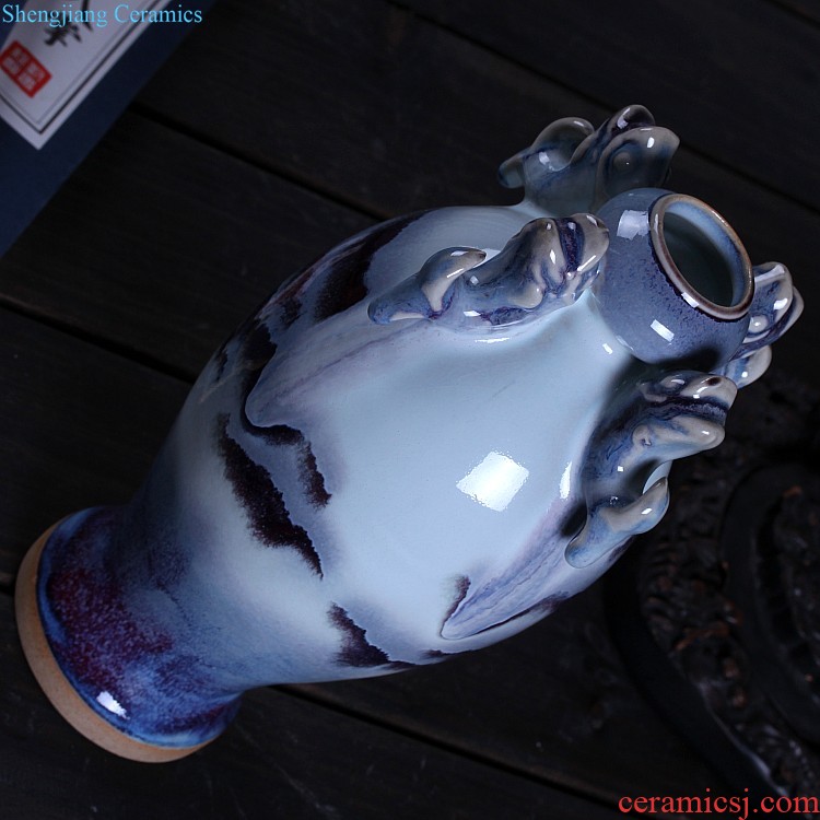 Jingdezhen vase furnishing articles Chinese flower arranging dried flowers sitting room ceramic household adornment TV ark contracted creative decoration