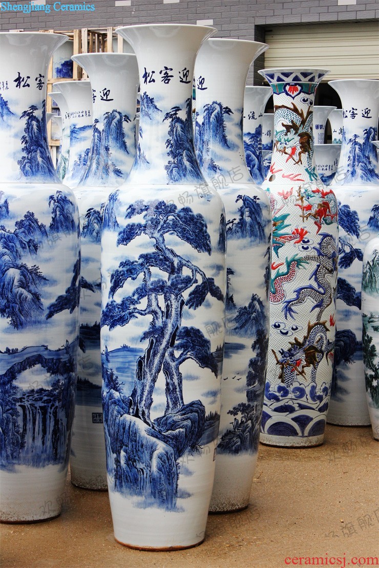 Contemporary and contracted large vase hand-painted jinxiu e212 jingdezhen ceramics was sitting room adornment is placed