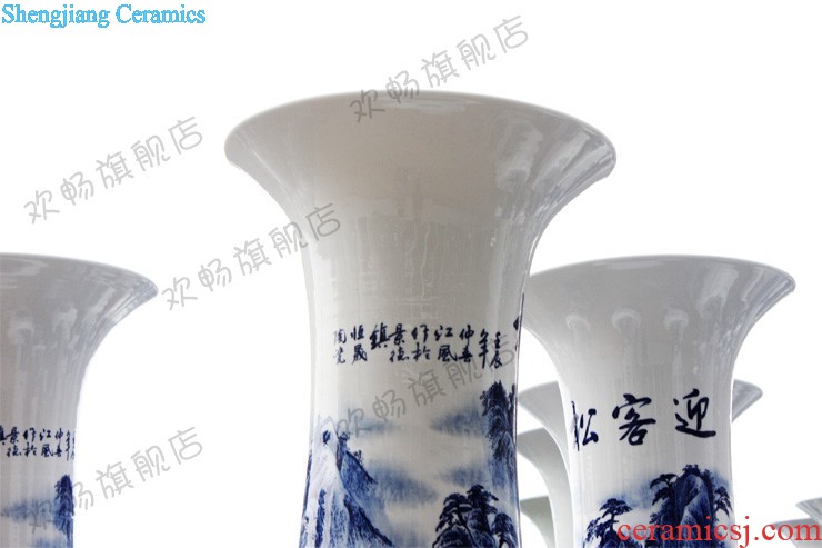 Contemporary and contracted large vase hand-painted jinxiu e212 jingdezhen ceramics was sitting room adornment is placed