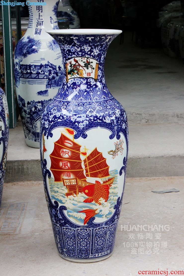 Famous master of jingdezhen ceramics hand-painted powder enamel vase home furnishing articles c136 sitting room adornment porcelain arts and crafts