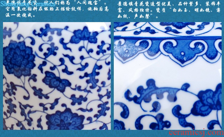 Master hand of jingdezhen porcelain enamel 467 flower vase household sitting room adornment style rich ancient frame furnishing articles