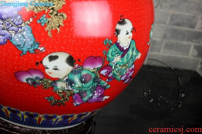 Aj209 jingdezhen ceramics of large vases, sitting room of Chinese style household decorative furnishing articles furnishing articles flower arrangement of large