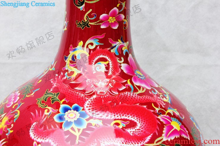 Jingdezhen ceramics large vases, flower arranging is modern new Chinese style household living room TV ark adornment furnishing articles