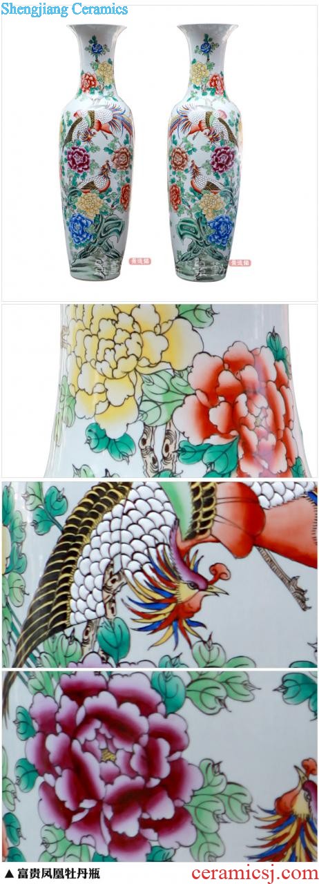 Jingdezhen ceramics vase The colour enamel archaize furnishing articles 8 x six-party bottles of bottles of Chinese art