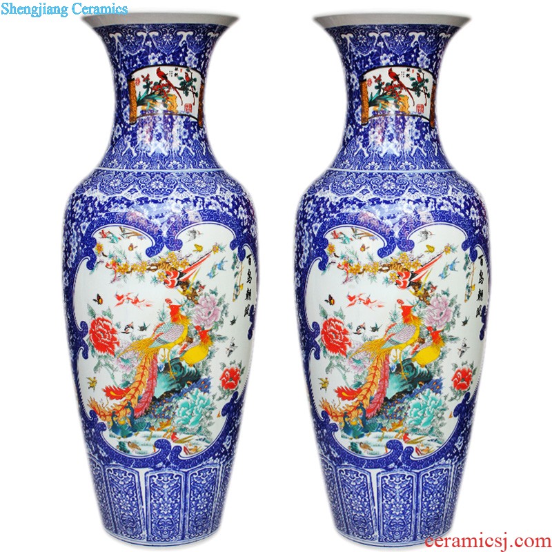 Blue and white porcelain of jingdezhen ceramics hand-painted vases, flower arrangement home office sitting room adornment porch ark furnishing articles