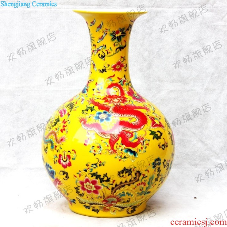 Jingdezhen ceramics large vases, flower arranging is modern new Chinese style household living room TV ark adornment furnishing articles