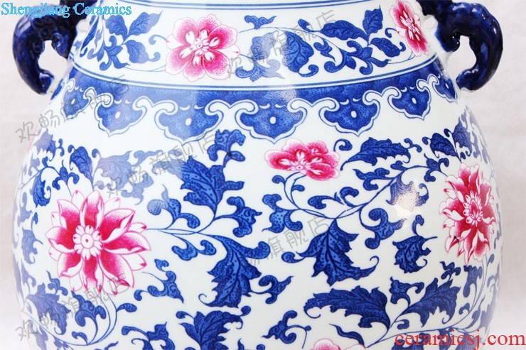 Sf19 jingdezhen ceramics hand-painted plum flower pretty breeze where large vase The sitting room the hotel decoration furnishing articles