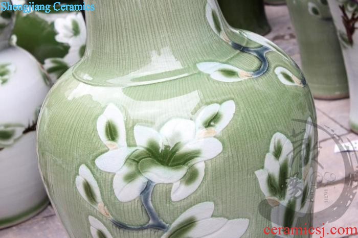 Jingdezhen ceramics under the hand-painted antique imitation of yuan blue and white porcelain vase Xiao Heyue after han xin sitting room adornment is placed