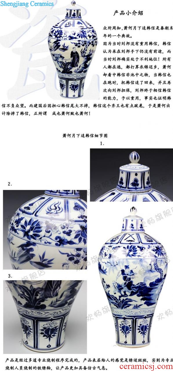 Jingdezhen ceramic hotel villa covers large vases, the sitting room porch flower flower decoration flower arranging furnishing articles