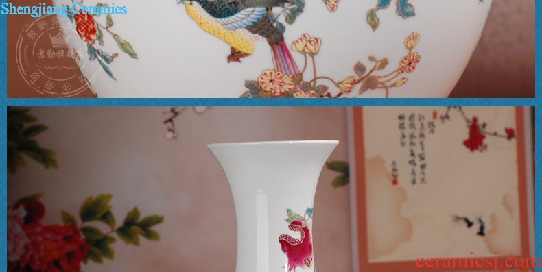 Jingdezhen ceramic ring of large vase archaize lad spring 289 figure sitting room place of blue and white porcelain hotel decoration