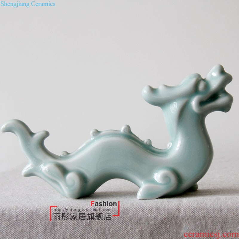 Jingdezhen ceramic vase landing Sitting room of contemporary and contracted household TV ark show porch is decorated furnishing articles