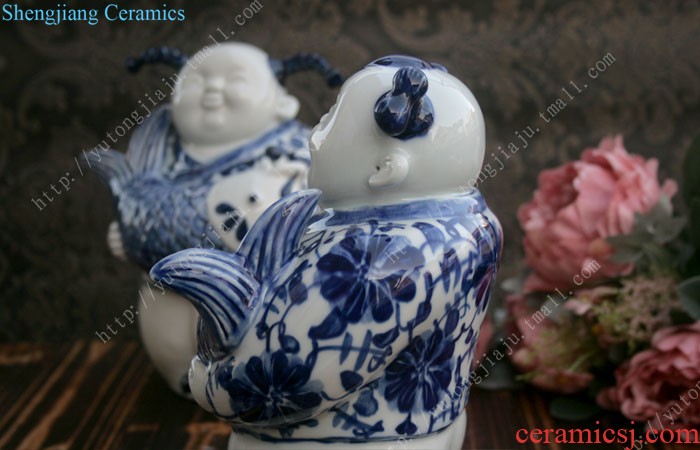 The rain tong household soft outfit home | jingdezhen ceramics single color glaze loess furnishing articles ceramic handmade porcelain decoration