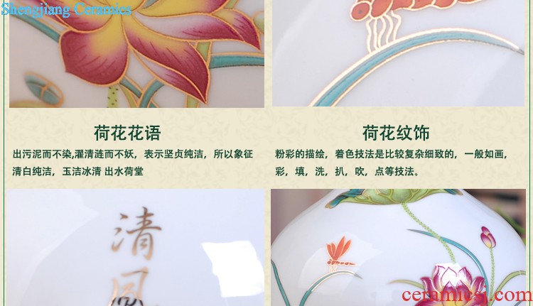 Modern fashion 163 jingdezhen ceramics thin foetus porcelain vase thin foetus bottle "chrysanthemum patterns" gift box packaging