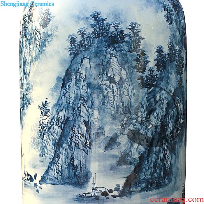 Sz - 005 jingdezhen ceramics of large vases, hand-painted peony flowers very beautiful sitting room adornment is placed