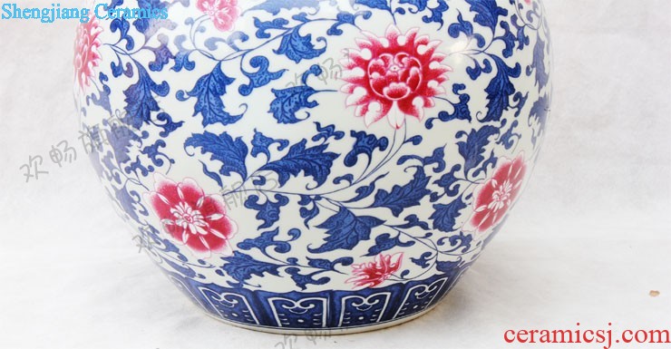 Sf19 jingdezhen ceramics hand-painted plum flower pretty breeze where large vase The sitting room the hotel decoration furnishing articles