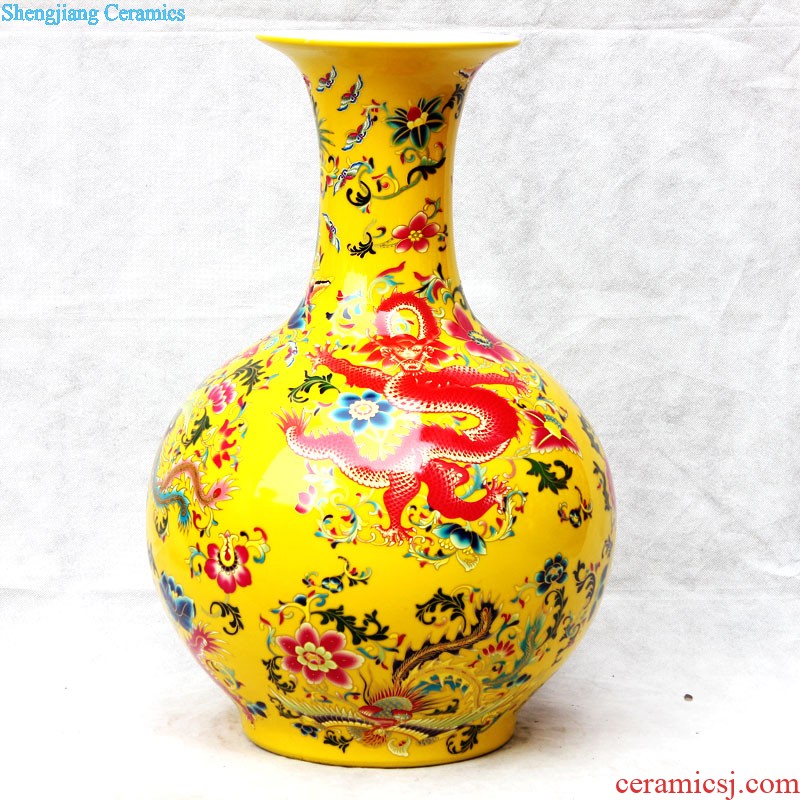 Jingdezhen ceramics large vases, flower arranging is modern new Chinese style household living room TV ark adornment furnishing articles