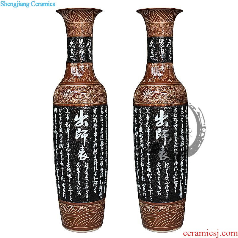 Jingdezhen ceramics ruby red wax gourd bottle of large vases, contemporary and contracted household adornment furnishing articles wedding decoration