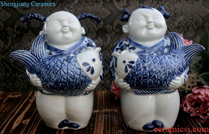 The rain tong household soft outfit home | jingdezhen ceramics single color glaze loess furnishing articles ceramic handmade porcelain decoration