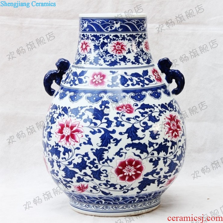 Sf19 jingdezhen ceramics hand-painted plum flower pretty breeze where large vase The sitting room the hotel decoration furnishing articles